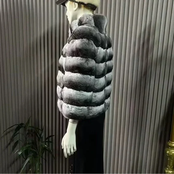 100% real chinchilla jacket - Picture 5 of 8